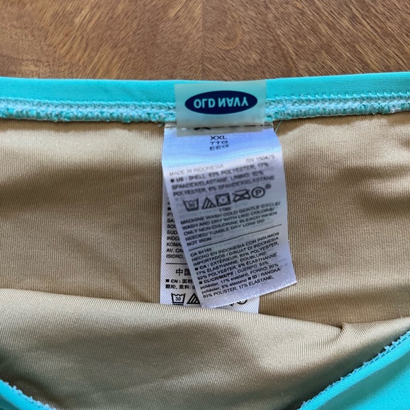 Old Navy Turquoise Bandeau Bikini Set – XXL Girl - Picture 3 of 10